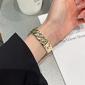 זול להקות Apple Watch-סולו לופ מותאם ל רצועת השעון של Apple Watch 38 מ&quot;מ 40 מ&quot;מ 41 מ&quot;מ 42 מ&quot;מ 44 מ&quot;מ 45 מ&quot;מ 49 מ&quot;מ נשים סגסוגת רצועת שעון חלופית ל iwatch Ultra 2 Series 9 8 7 SE 6 5 4 3 2 1
