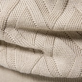 billiga Herrarnas Elite Tröjor &amp; Koftor-Herr Pullover tröja Sticka Ensfärgat Rund hals Stickat Elegant Jul Utomhus Kläder Raglanärm Vår Höst Svart Rubinrött S M L