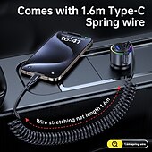 cheap Car Charger-2 Usb A/C Port 1 Type C Cable Car Charger 45W Type C Fast Charging And Usb Car Charger