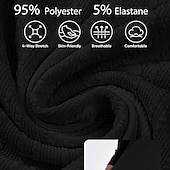 preiswerte Basic-T-Shirts-Herren T Shirt T-Shirt Langarmshirt Langarm Rundhalsausschnitt Frühling &amp; Herbst Einfach Mode Designer Basic Tasche Jacquard Urlaub Straße Ausgehen Dunkel Braun Schwarz Weiß Top T-Shirt für Herren