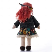 preiswerte Puppen-Waldorfpuppe mit Baumwollkörper, Künstlerpuppe, handgefertigte Mini-Anziehpuppe zum Selbermachen (Zubehör Bär nicht im Lieferumfang enthalten) für Weihnachtsgeschenke