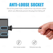 levne Nabíječky do auta-3cestná zásuvka do autozapalovače rozdělovač dual usb nabíječka do auta rozdělovač adaptér 5v 3.5a 120w univerzální zásuvka do zapalovače s LED světly vhodná pro telefony gps dvr nabíjení
