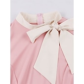 billiga Klänningar-Retro / vintage Femtiotal Cocktail klänning Klänningar Flare Klänning Maskeradkläder Dam Maskerad Fest Möhippa Festival Vuxna Klänning Hemkomstklänningar