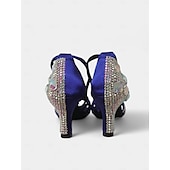 economico Scarpe per balli latini-scarpe da ballo da donna comode ed eleganti - con suola in pelle scamosciata e soletta imbottita