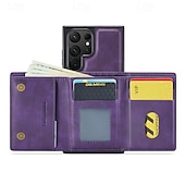 baratos Capa Samsung-Capa de Telefone para Samsung Galaxy S24 Ultra Plus S24 FE S23 Ultra Plus S22 Plus Ultra S21 Ultra S25 Capa Traseira com Suporte Magnético Carregamento Sem Fio Retro TPU PC