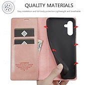 cheap Samsung Cases-Phone Case For Samsung Galaxy A21s S25 Ultra Flip Cover with Stand Holder Magnetic Card Slot Retro TPU PU Leather