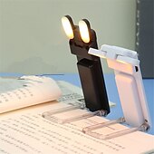 お買い得  読書灯-ブックライト LED USB 充電式 読書灯 目の保護 ナイトライト ポータブル クリップ デスクライト ブックマーク 読書灯 1/2個