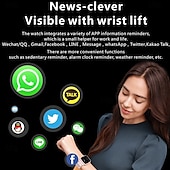 tanie Smartwatche-iMosi Q260 Inteligentny zegarek 1.83 in Inteligentny zegarek Bluetooth Monitorowanie temperatury Krokomierz Powiadamianie o połączeniu telefonicznym Kompatybilny z Android iOS Męskie Obsługa