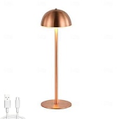 levne Stolní lampy-luxusní led kovová stolní lampa - usb nabíjecí noční stolek noční světlo do domácí obývací ložnice 1ks