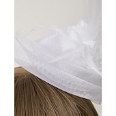 preiswerte Faszinator-Fascinator Hüte Kopfbedeckung Netz Teeparty Pferderennen Ladies Day Melbourne Cup Handgemacht mit floralem Kopfschmuck Kopfbedeckung Kleid zum Beeindrucken Renntag Kleid