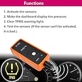 お買い得  自動車用品＆ツール-tpms 再学習ツール #el-50448 tpms プログラミング ツール tpms センサー ツールは、gm シリーズ キャデラック ビュイック標準タイヤ圧力センサー リセット ツールと互換性があります。車の必需品