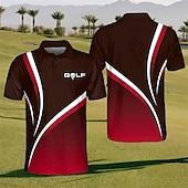 Homens Listrado Camisas Polo Esportivas Camisa de golfe Manga Curta Camisas polo Camisas de colarinho Casual Roupa de Esporte Roupas de férias Botões Impressão 3D Verde Azulado Vinho Azul baratos Polo de golfe masculino-Homens Listrado Camisas Polo Esportivas Camisa de golfe Manga Curta Camisas polo Camisas de colarinho Casual Roupa de Esporte Roupas de férias Botões Impressão 3D Verde Azulado Vinho Azul