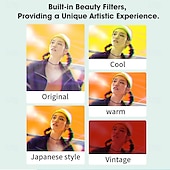 cheap Digital Camera-Digital Camera High-Definition Digicam Point and Shoot Camera for Photography and Video Recording Retro Travel Gift with Selfie Mirror