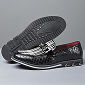 levne Pánské nazouváky a mokasíny-pánské černé lakované mokasíny s prošívaným vzorem a kostkovanými detaily – stylové slip-on společenské boty pro formální události, podnikání a večírky