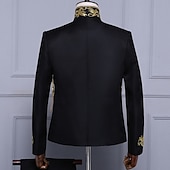 cheap Outfits-Retro Vintage 1980s Pants Outfits Suits &amp; Blazers Prince Aristocrat Sequins Jacquard Fancy Dress Men's Halloween Carnival Masquerade Party Performance Pride Parade Adults' Coat Pants