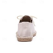 baratos Ténis para Homem-sapatos masculinos de lona azul espadrille com cadarço e sola de corda de juta – calçados casuais confortáveis de verão