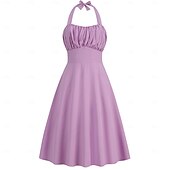 preiswerte Kleider-Elegant Klassisch 1950er Kleid A-Linie Damen Valentinstag Veranstaltung / Fest Date Teegesellschaft Erwachsene Kleid Frühling &amp; Sommer
