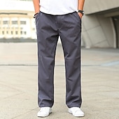 cheap Cargo Pants-Men&#039;s Cargo Pants Trousers Pocket Drawstring Elastic Waist Plain Wearable Outdoor Daily Camping &amp; Hiking Fashion Classic Black Yellow