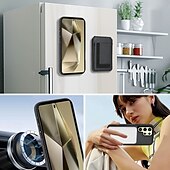 זול מארז סמסונג-טלפון מגן עבור S24 Ultra Plus S24 FE S23 Ultra Plus S22 Plus Ultra S21 Ultra S25 Ultra כיסוי אחורי עם מעמד מגנטי תמיכה בטעינה אלחוטית רטרו TPU עור PU