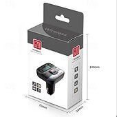 levne Bluetooth sady do auta / handsfree-nabíječka do auta dual usb chytré rychlé nabíječky s nabíjecím kabelem bluetooth 5.0 fm vysílač mp3 přehrávač