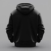 abordables sweats à capuche 3d pour hommes-Homme Marrant Sweats à Capuche Sweat-shirt Pardessus Sweat à capuche Col Ras du Cou Mode 3D effet Vacances Vêtement de rue Noir Bleu Cordon Automne Hiver Designer