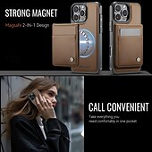 お買い得  iPhone用ケース-電話 ケース 用途 iPhone 16 Pro Max プラス iPhone 15 プロマックスプラス iPhone 14 13 12 11 Pro Max Plus バックカバー スタンド付き 磁石バックル ワイヤレス充電をサポート レトロ風 TPU PUレザー