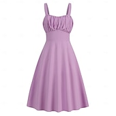 preiswerte Kleider-Elegant Klassisch 1950er Kleid A-Linie Damen Valentinstag Veranstaltung / Fest Date Teegesellschaft Erwachsene Kleid Frühling &amp; Sommer