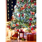 cheap Solar String Lights-10m Solar String Lights 370 LEDs with 13 Keys Remote - Warm, Cool White &amp; Blue Firecracker Lights for Holiday Party