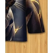 cheap Boy&#039;s 3D Animals-Boys 3D Graphic Animal Tiger T shirt Tee Long Sleeve Spring Fall Fashion Basic Kids 4-12 Years Crew Neck Outdoor Casual Daily Regular Fit