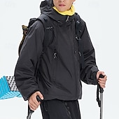 baratos Casacos Leves, Polares &amp; Caminhada-Homens Jaqueta Softshell Jaqueta de Trilha Inverno Ao ar livre Térmico / Quente A Prova de Vento Impermeável Jaquetas 3-em-1 Jaqueta de Inverno Jaqueta corta-vento Viajar Preto Cinzento Claro Verde