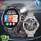 Χαμηλού Κόστους Smartwatch-kc89 έξυπνο ρολόι bt κλήσης φακός led πυξίδα καρδιακός ρυθμός 760mah έξυπνο ρολόι μεγάλης μπαταρίας