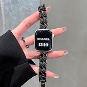 זול להקות Apple Watch-סולו לופ מותאם ל רצועת השעון של Apple Watch 38 מ&quot;מ 40 מ&quot;מ 41 מ&quot;מ 42 מ&quot;מ 44 מ&quot;מ 45 מ&quot;מ 49 מ&quot;מ נשים סגסוגת רצועת שעון חלופית ל iwatch Ultra 2 Series 9 8 7 SE 6 5 4 3 2 1