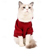 billiga Hoodies-Hund Huvtröjor Mode Vinter Varm Mode Bekväm Utomhus Vardag Inomhus Hundkläder for Small Medium