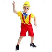 ieftine Costume pentru băieți-Costum de petrecere Pinocchio Costume film / teme TV Pentru copii Băieți Halloween Carnaval Performanță Scenă Îmbrăcați-vă