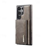 baratos Capa Samsung-Capa de Telefone para Samsung Galaxy S24 Ultra Plus S24 FE S23 Ultra Plus S22 Plus Ultra S21 Ultra S25 Capa Traseira com Suporte Magnético Carregamento Sem Fio Retro TPU PC