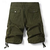 billiga Botten-Herr Cargo-shorts Vandringsshorts Militär Sommar Utomhus 10&quot; Ripstop Andningsfunktion Snabb tork Dragkedja fram Shorts Underdelar Knälängd Svart Armégrön Bomull Jakt Fiske Klättring XS S M L XL