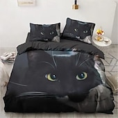 זול מצעים בהתאמה אישית-כיסוי ד duvet מותאם אישית 3 חלקים עם טקסט תמונה מתנות מותאמות אישית סט כריות עם 2 ציפיות