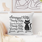 billige &quot;Quotes&amp;Saying Style&quot;-morsomt dyr dekorativt kasteputetrekk 1 stk myk firkantet sofa putetrekk putetrekk for soverom stue sofa stol