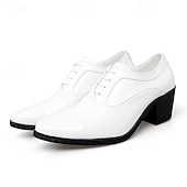 economico Formale-scarpe oxford da uomo in vernice nera con motivo coccodrillo in similpelle – scarpe eleganti con tacco a blocco, perfette per lavoro, matrimonio ed eventi speciali