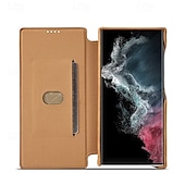abordables Coques Samsung-Housse de téléphone pour Samsung Galaxy S24 Ultra S24 Plus S24 S23 S23 Ultra S22 S22 Plus Ultra S21 Ultra S21 FE S21 Coque flip avec emplacement pour carte magnétique antichoc rétro TPU PU cuir