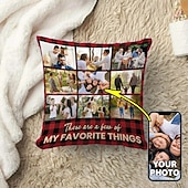 baratos Presentes Personalizados-Capa de Almofada Personalizada Adicione Sua Imagem Melhor Presente de Formatura Design de Foto Personalizada Capa de Almofada Casual 1pc Presente Personalizado Feita Sob Encomenda Minhas Coisas