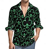 abordables Vêtements pour Hommes-Blouse / Chemise Dessin animé Manga La Saint-Patrick 2026 Mode Occasionnel Graphique pour Homme Adulte Impression 3D  pour Fête de la Saint-Patrick Décontracté Quotidien Festival