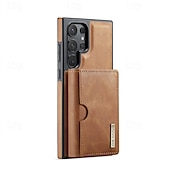 baratos Capa Samsung-Capa de Telefone para Samsung Galaxy S24 Ultra Plus S24 FE S23 Ultra Plus S22 Plus Ultra S21 Ultra S25 Capa Traseira com Suporte Magnético Carregamento Sem Fio Retro TPU PC