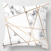 economico stile geometrico-Motivo geometrico 1 pz federe per cuscini di dimensioni multiple cuscini decorativi costieri per esterni morbide custodie per cuscini per divani divani letto decorazioni per la casa