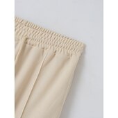 billiga Basic Tees-set för män-Herr Våffelskjorta Polo T-shirts Byxuppsättningar Långärmad Fjärdedels blixtlås Ensfärgat Stickat Mode Ficka Hem Kontor / Karriär Gata Svart Elfenben Blå Topp t-shirt för män