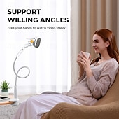 お買い得  スマホホルダー-グースネック電話ホルダー 回転可 引き込み式 怠惰なブラケット 電話ホルダー のために ベッドサイド デスク周り アイデアキッチン用品 と互換性があります すべての携帯電話 携帯電話アクセサリー