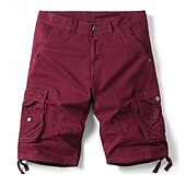 billiga Botten-Herr Cargo-shorts Vandringsshorts Militär Sommar Utomhus 10&quot; Ripstop Andningsfunktion Snabb tork Dragkedja fram Shorts Underdelar Knälängd Svart Armégrön Bomull Jakt Fiske Klättring XS S M L XL