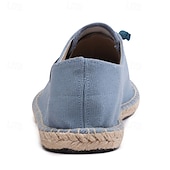 Χαμηλού Κόστους Ανδρικά Sneakers-ανδρικά casual αθλητικά παπούτσια εσπαντρίγιας, ελαφριά παπούτσια με κορδόνια με σόλα από γιούτα, κομψά καλοκαιρινά παπούτσια για καθημερινή χρήση και υπαίθριες δραστηριότητες