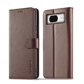 levne Ostatní pouzdra-telefon Carcasă Pro Google Pixel 9 Pro Pixel 9 Pro XL Pixel 8 Pro Pixel 8 Pixel 9 Pixel 7 Pixel 7 Pro Pixel 6 Pixel 6 Pro Flip Cover se stojánkem Magnetické Slot pro kartu Retro TPU PU kůže
