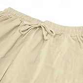 Χαμηλού Κόστους Σπίτι-Ανδρικά Λευκά παντελόνια Παντελόνια Καλοκαίρι παντελόνι Φαρδύ παντελόνι Παντελόνι παραλίας Κορδόνι Ελαστική μέση Ισιο πόδι Σκέτο Άνεση Αναπνέει Πλήρες μήκος Causal Καθημερινά Αργίες Διακοπές Μοντέρνα